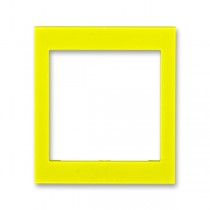 3901H-A00355 64  Rámeček jednonásobný s otvorem 55×55, střední, žlutá